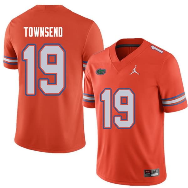 NCAA Florida Gators Johnny Townsend Men's #19 Jordan Brand Orange Stitched Authentic College Football Jersey ETB5364MM